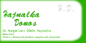 hajnalka domos business card